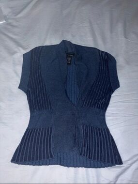 Sweater Project Y2K Sleeveless Sweater Dark Blue Stripes